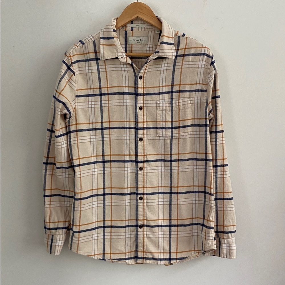 Plaid Button-Up Shirt